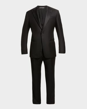 Men's Solid Peak-Lapel Tuxedo