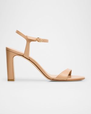 Babette Leather Ankle-Strap Sandals