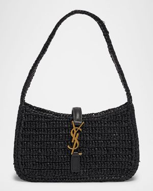 Le 5 A 7 Mini Shoulder Bag in Raffia