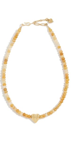 Brinker + Eliza Confetti Necklace Yellow Jade One Size