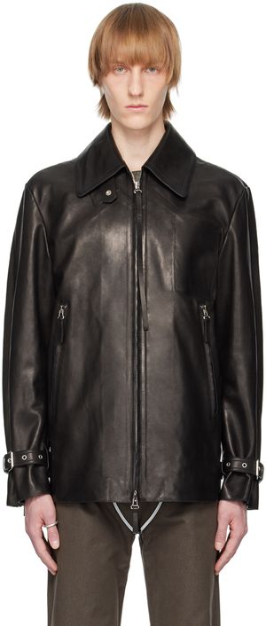 ECCO.kollektive Black Kostas Murkudis Edition Leather Jacket