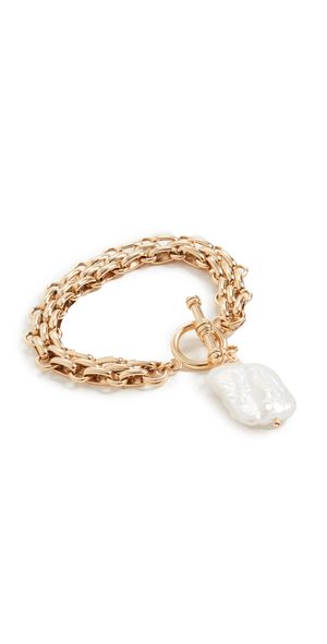 Brinker + Eliza Penny Bracelet Gold One Size
