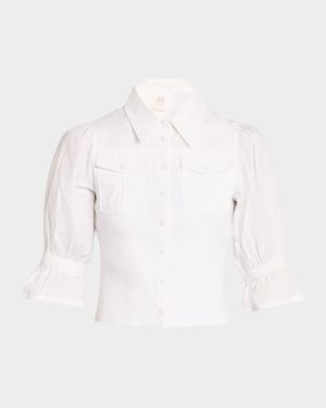 Lyric Puff-Sleeve Top
