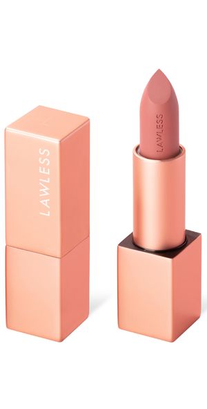 LAWLESS Forget the Filler Lip-Plumping Line-Smoothing Satin Cream Lipstick Tropic 0.1 oz/3.7 mL