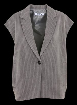 Please - Veste de tailleur à rayures - Taille M - Gris