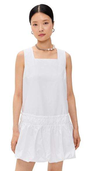 English Factory Shirring Detailed Sleeveless Dress White M