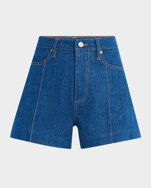 Dani Pintuck Denim Shorts