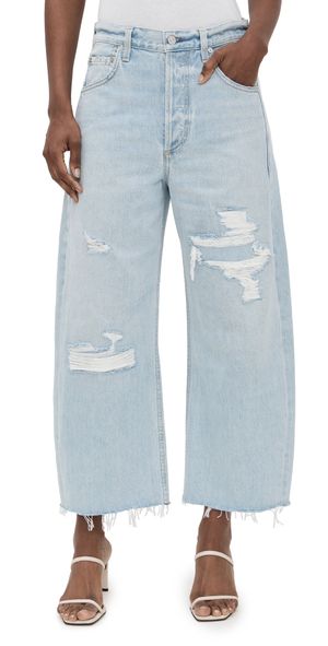 Citizens of Humanity Ayla Raw Hem Crop Jeans Vaquero 31