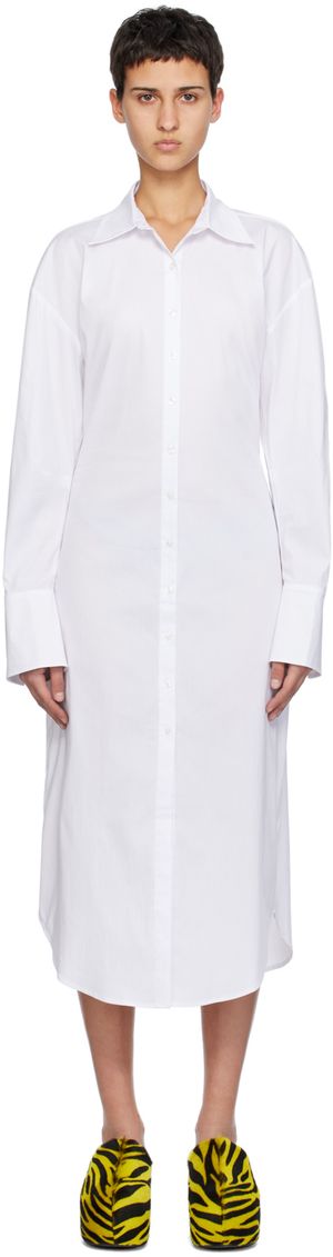 SIMONMILLER White Kerr Midi Dress