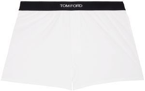 TOM FORD White Jacquard Logo Boxers