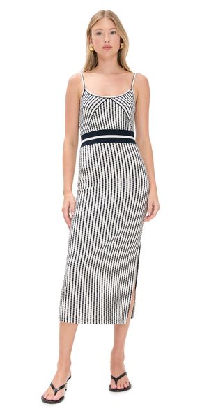 Ramy Brook Hollis Dress Spring Navy Pucker XL