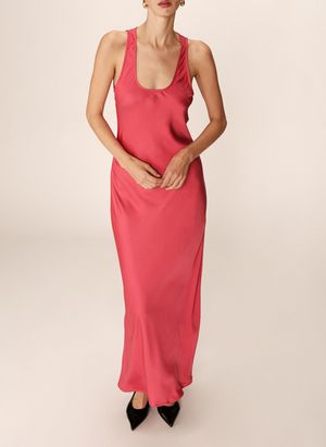 Grace Et Mila - Robe longue imprimée - Taille L - Rose