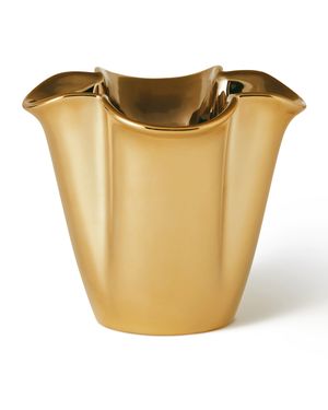 Gilded Clover Small Vase