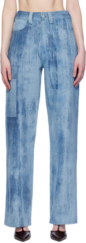 Elleme Blue Cargo Jeans