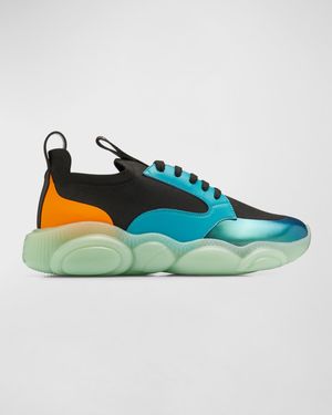 Men's Holographic Teddy Knit Runner Sneakers