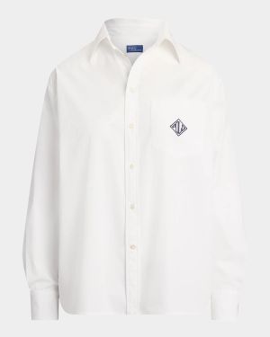 Oversize-Fit Logo Cotton Shirt