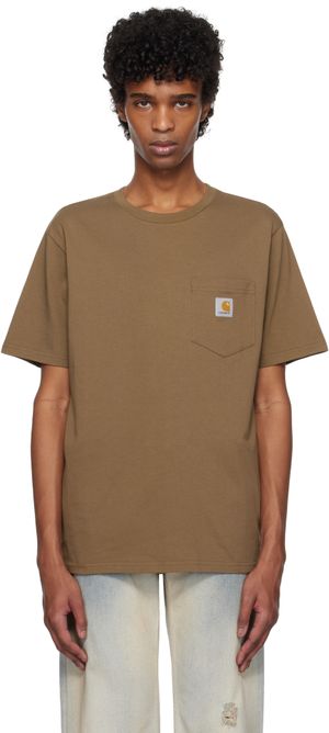 Carhartt Work In Progress Brown Pocket T-shirt