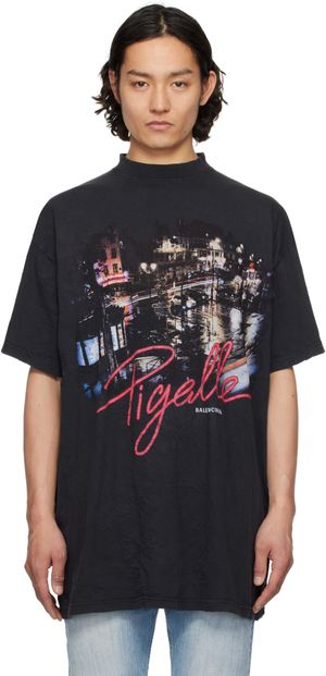 Balenciaga Black Pigalle T-shirt