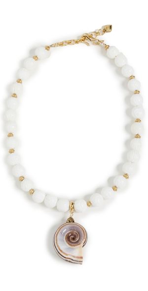 Brinker + Eliza Mykonos Necklace White/Shell One Size