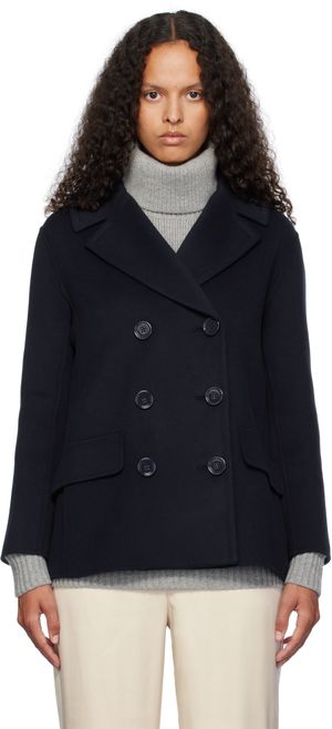 Max Mara Navy Efebo Peacoat