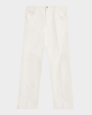 Men's Straight-Flare Denim Five-Pocket Pants