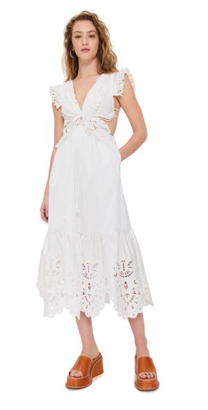FARM Rio Exclusive Butterfly Dress Off-White L