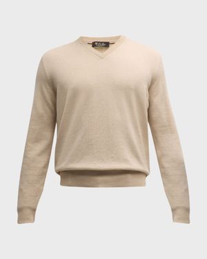 Men's Scollo Baby Cashmere V-Neck Sweater