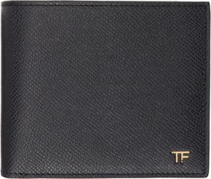 TOM FORD Black Small Grain Leather Bifold Wallet
