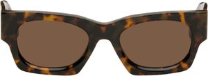 Palm Angels Brown Bodie Sunglasses