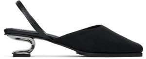 Nicole Saldaña Chaussures à talon Syd noires en filet