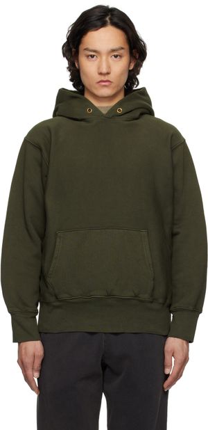 Les Tien Pull à capuche épais kaki