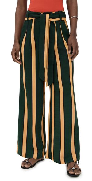 SIMONMILLER Alto Crepe Pants Fern/Mustard Stripe 2