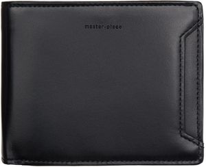 master-piece Black Notch Money Clip Wallet