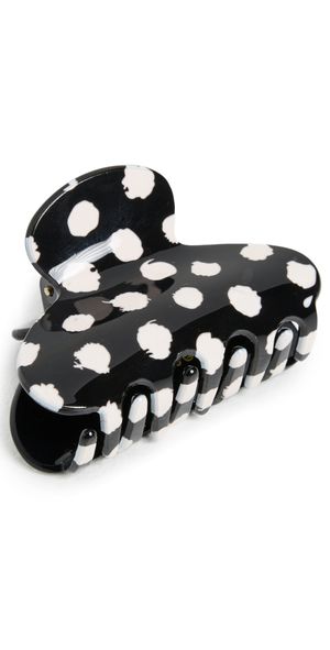 Lele Sadoughi Mini Polka Dot Claw Clip Jet One Size
