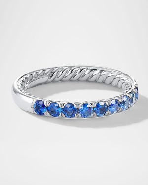 DY Eden Eternity Wedding Band with Gemstones in Platinum, 2.8mm
