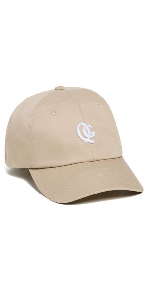 Quiet Golf Monogram Dad Cap Tan One Size
