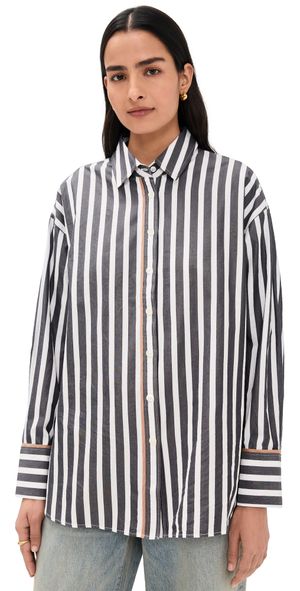 XIRENA Gillian Shirt Ink Stripe L