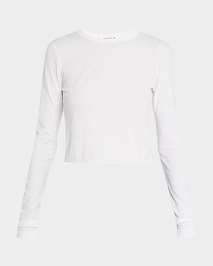 Long Sleeve Cropped Baby Tee