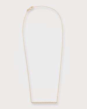 18k Gold Diamond Bar Necklace