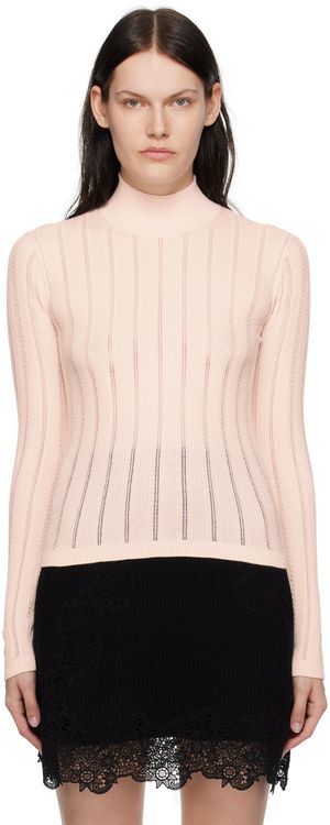 See by Chloé Pink High-Neck Blouse