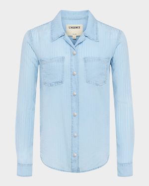 Isla Stripe Denim Shirt