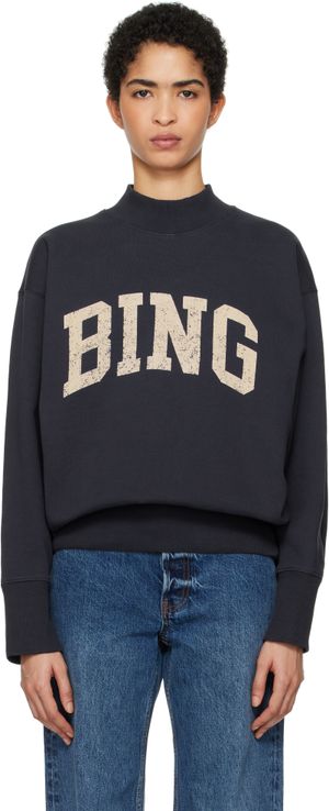 ANINE BING Navy Bradie 'Bing' Sweatshirt