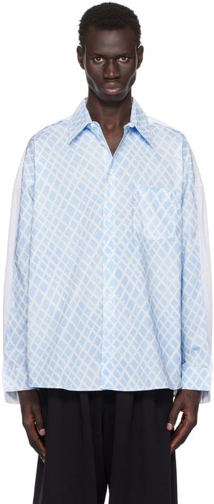 Marni Blue & White Check Shirt