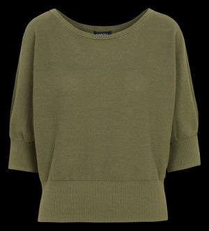 Caroll - Pull oversize col bateau en coton - Taille XL - Vert