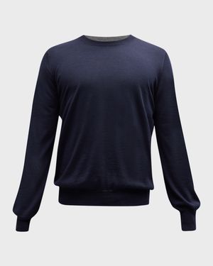 Men's Wool-Cashmere Crewneck Sweater