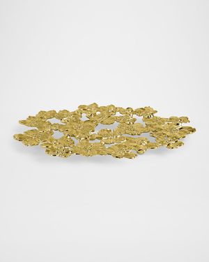 Gold Orchid Trivet