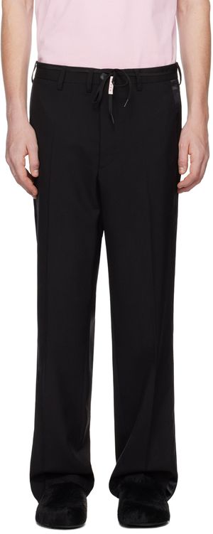 Marni Black Straight-Leg Trousers