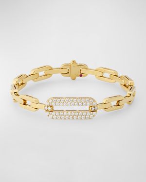 18K Yellow Gold Navarra Bracelet with Diamonds