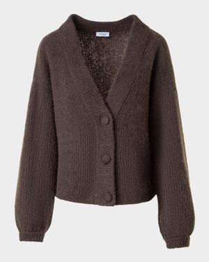 Alpaca Knit V-Neck Cardigan