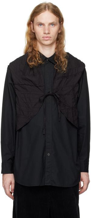 Engineered Garments Black Shawl Shirt